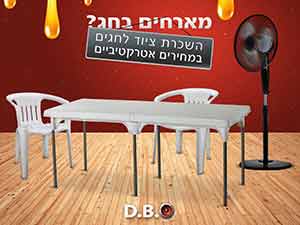 השכרת שולחנות וכסאות לאירועים